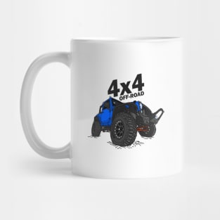 4x4 Off Road Jeep Blue Mug